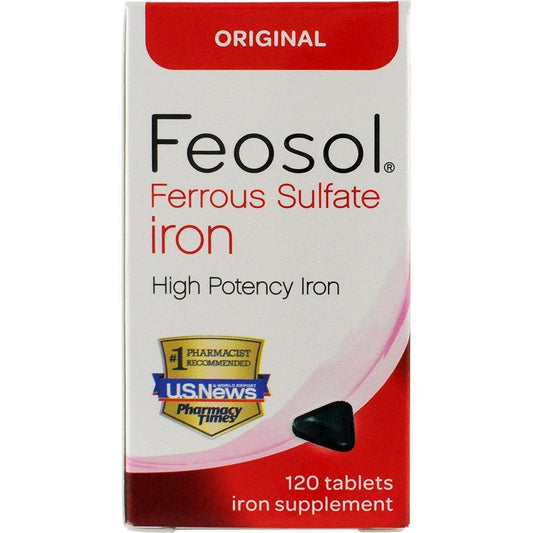 Feosol Original Ferrous Sulfate Iron Supplement Tablets Vitamins & Supplements Pasteur Pharmacy