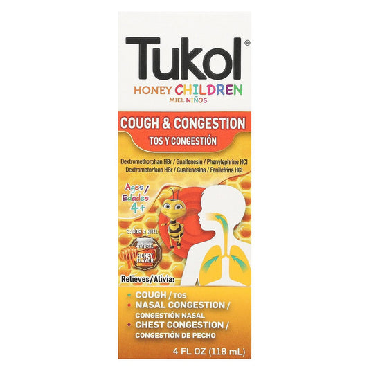 Tukol Cough & Congestion, Children, Honey 4 Fl Oz Honey Pasteur Pharmacy
