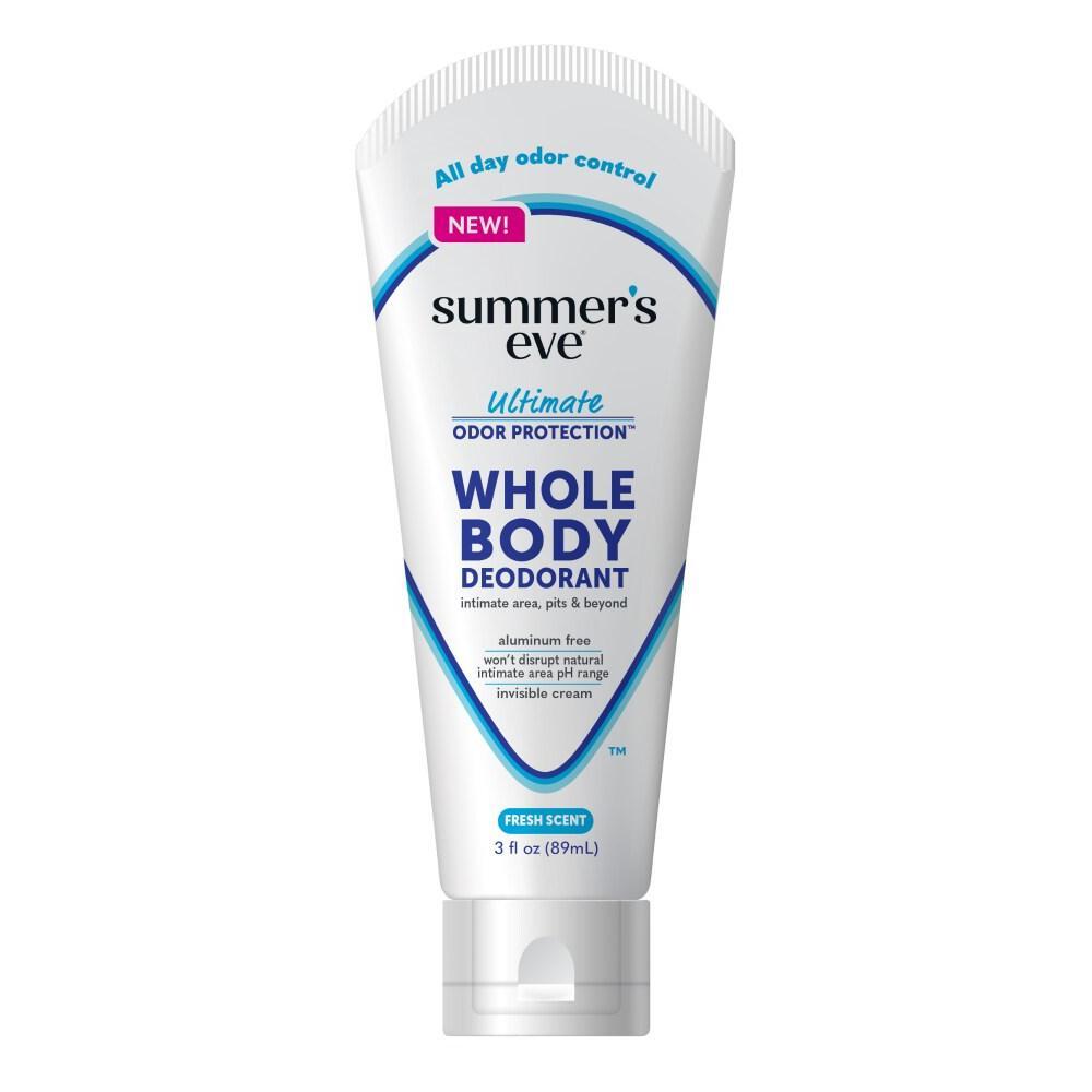 Summer's Eve Whole Body Deodorant - Aluminum-Free Cream, Fresh Scent, 3 oz (Non-Aerosol) Personal Care Pasteur Pharmacy