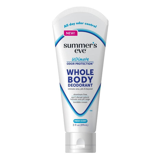 Summer's Eve Whole Body Deodorant - Aluminum-Free Cream, Fresh Scent, 3 oz (Non-Aerosol) Personal Care Pasteur Pharmacy