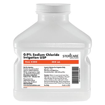 Stericare Solutions 0.9% Sodium Chloride Irrigation Usp 500 Ml 1/pkg Watering & Irrigation Pasteur Pharmacy