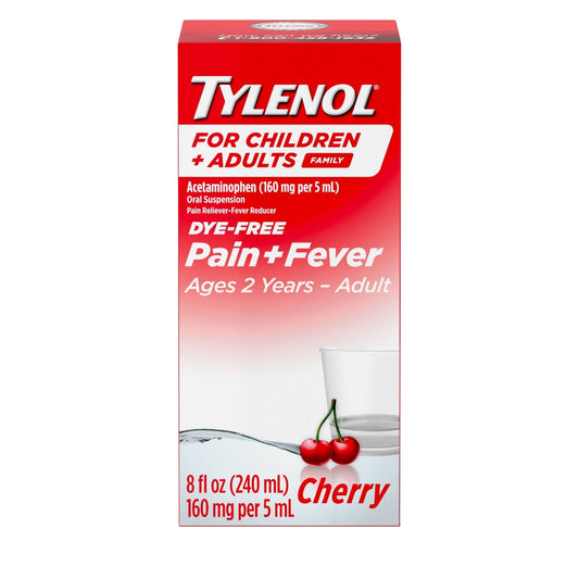 Tylenol Child & Adult Oral Suspension Pain & Fever - Cherry, 8 Fl Oz Health & Beauty Pasteur Pharmacy