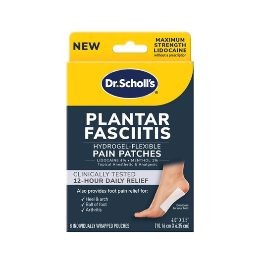 Dr. Scholl's Plantar Fasciitis Pain Patches With Hydrogel Flexible Technology - 8ct Insoles & Inserts Pasteur Pharmacy