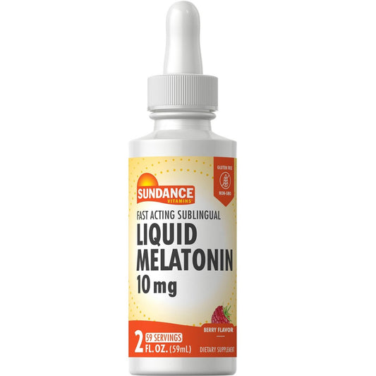 Sundance® Liquid Melatonin – 10 mg Natural Berry Flavor (2 Fl Oz) Vitamins & Supplements Pasteur Pharmacy
