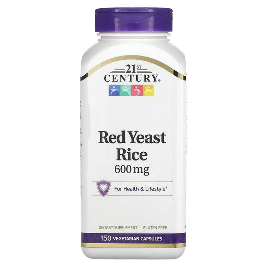 21st Century Red Yeast Rice Vegetarian Capsules 150 Ct Vitamins & Supplements Pasteur Pharmacy