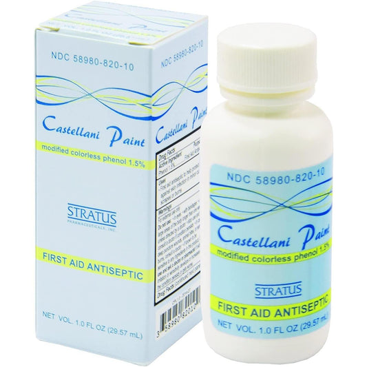 Stratus Pharmaceuticals Castellani Paint Antiseptic Colorless 1oz PHARMACY FRESH First Aid Pasteur Pharmacy