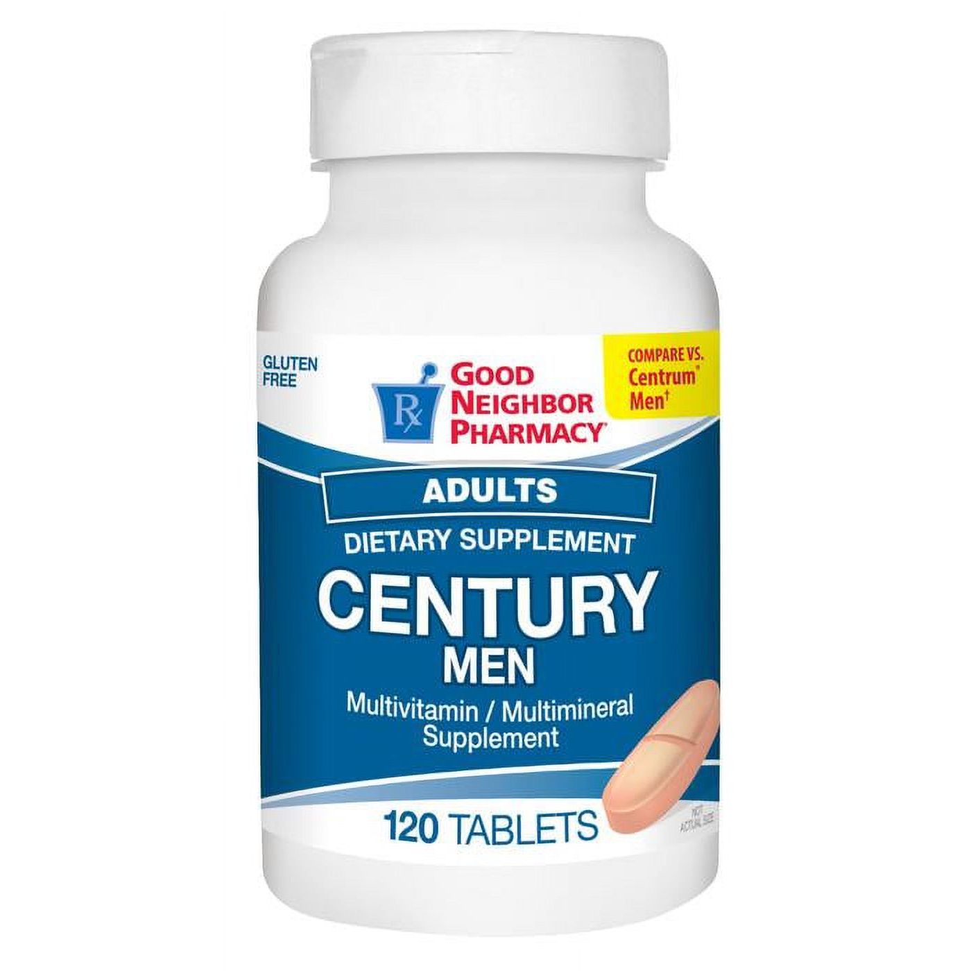 Silver Rod Pharmacy GNP Century Adult Men Multivitamin 120 Tablets Vitamins & Supplements Pasteur Pharmacy