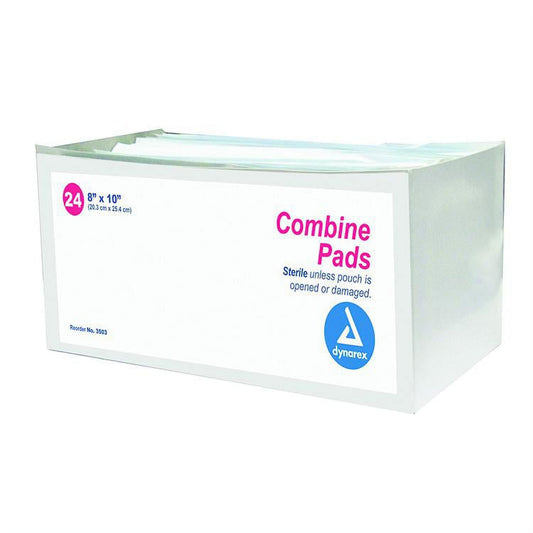Dynarex® Sterile Abdominal Pads (ABD) – 8" x 10" (24 Count) First Aid Pasteur Pharmacy