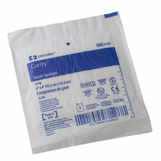 Curity Covvidien Gauze Sponge 4 X 4 In First Aid Pasteur Pharmacy