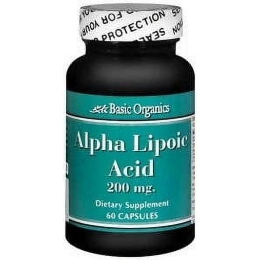 Basic Organics Alppha Lipoic Aicd Caplets 200 Mg 60 Ct Acid Neutralizers Pasteur Pharmacy