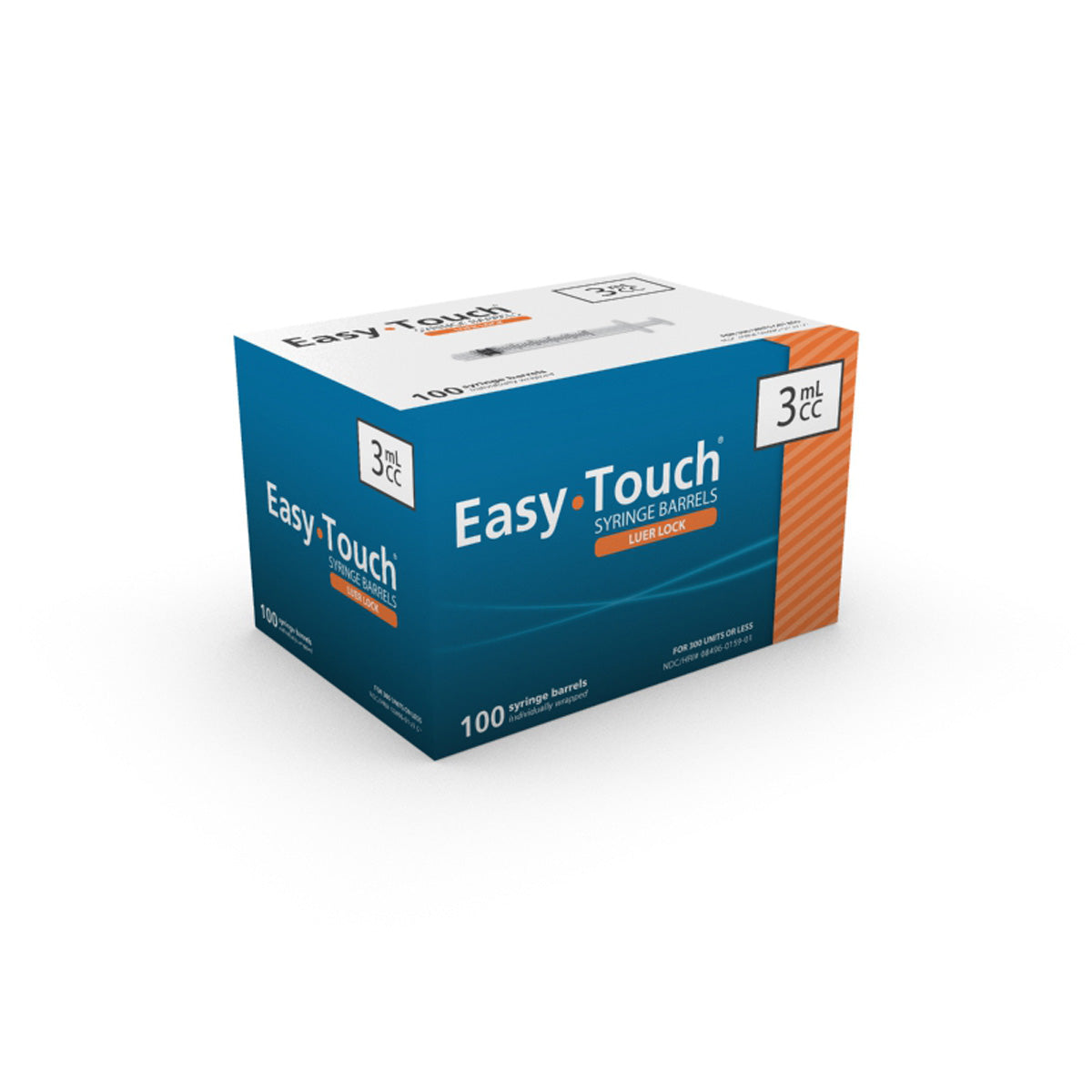 Easy Touch LuerLock Uni-Slip ShealthLock Barrel 100ct Luer Lock Barrel (TB) 3 mL 802030 Health Care Pasteur Pharmacy