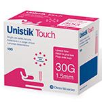 Unistik Touch Flow Safety Lancets 1.5Mm x 30G 100Ct Lancing Devices Pasteur Pharmacy
