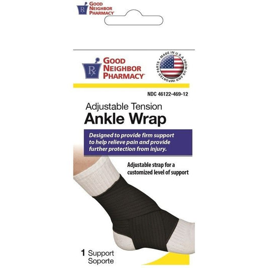 Good Neighbor Pharmacy Adjustable Tension Ankle Wrap Black Large 1ct Horse Boots & Leg Wraps Pasteur Pharmacy