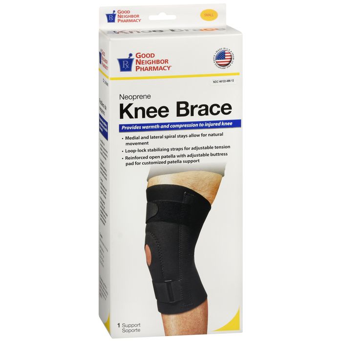 Good Neighbor Pharmacy Neoprene Knee Brace Black Small 1ct Health & Beauty Pasteur Pharmacy