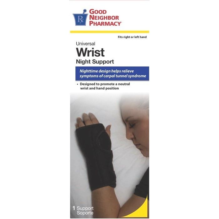 GNP Good Neighbor Pharmacy Wrist Night Support Universal 1ct Supports & Braces Pasteur Pharmacy