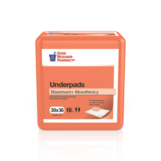 Good Neighbor Pharmacy Underpads Maximum Absorbency 30x36in 10ct Pasteur Pharmacy