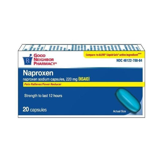 GNP Good Neighbor Pharmacy Naproxen Sodium 220mg Softgels 20ct Health Care Pasteur Pharmacy