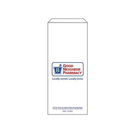 Good Neighbor Pharmacy Bag White S Rx 4X1X10 3000 Golf Bags Pasteur Pharmacy