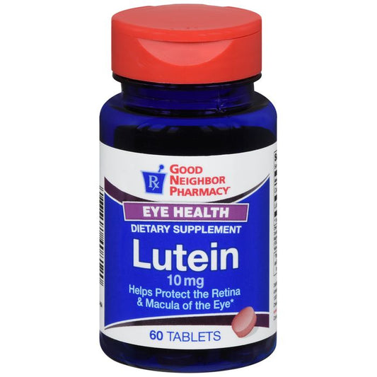 Good Neighbor Pharmacy Lutein 10mg Tablets 60ct Folder Tabs Pasteur Pharmacy