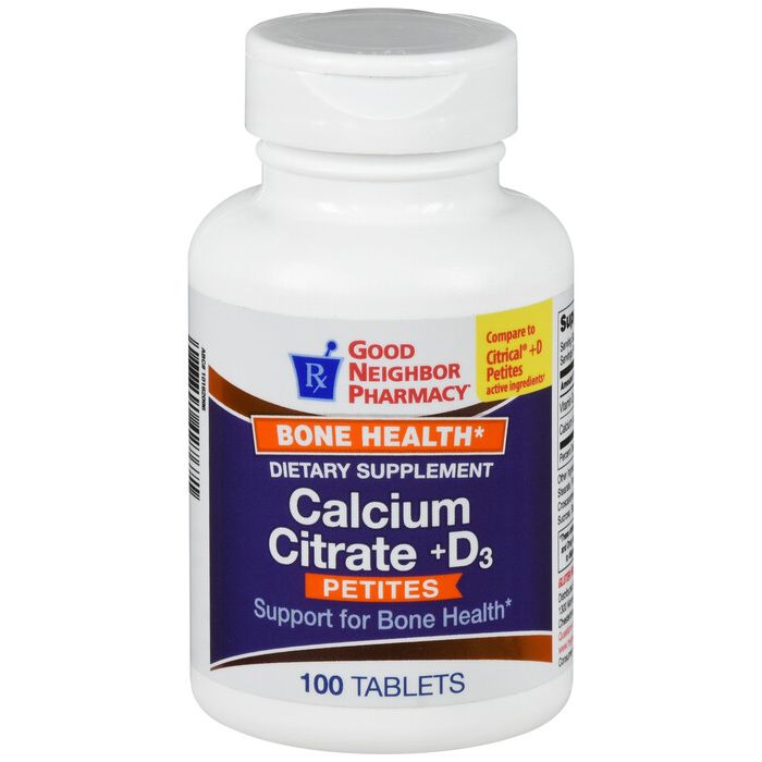 Gnp Calcium Citrate +d Petites Tab 100ct Bone Health Baby Health Pasteur Pharmacy