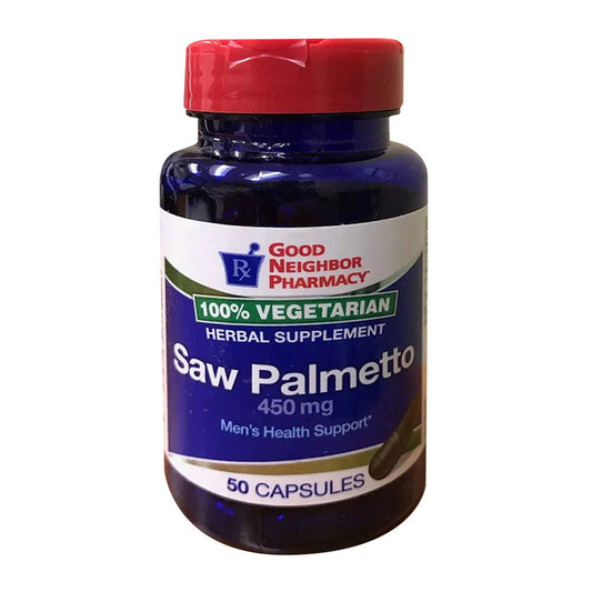 Good Neighbor Pharmacy Gnp Saw Palmetto 450Mg, 50 Capsules Saws Pasteur Pharmacy