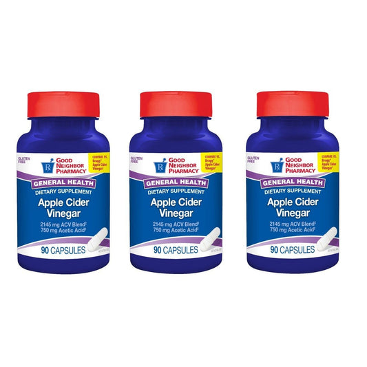 Good Neighbor Pharmacy Apple Cider Vinegar Capsules 90ct Vinegar Pasteur Pharmacy