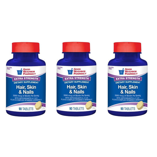 Good Neighbor Pharmacy Hair Skin & Nails Extra Strength Tablets 90ct Nails Pasteur Pharmacy