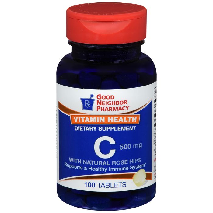 Silver Rod Pharmacy GNP Vitamin C 500 Mg Rose Hips 100 Tabs Vitamins & Supplements Pasteur Pharmacy