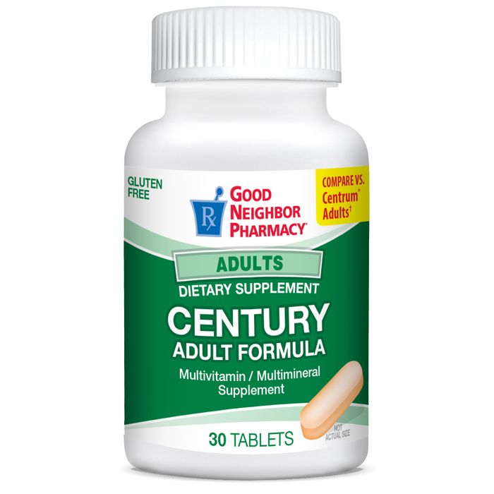 Good Neighbor Pharmacy Century Multivitamin Tablets 30ct Vitamins & Supplements Pasteur Pharmacy