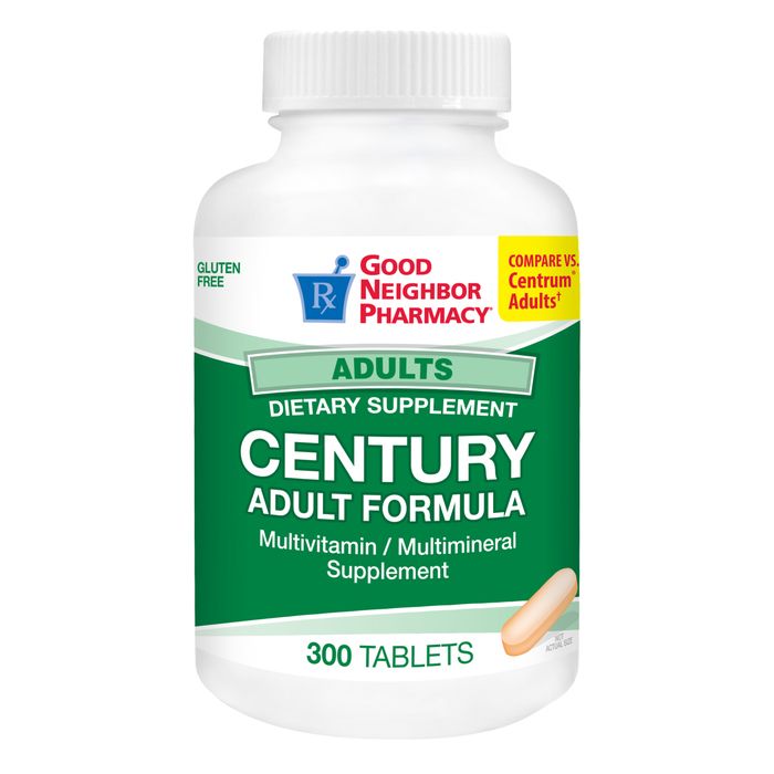 Good Neighbor Pharmacy Century Adult Multivitamin, 300 Tablets Vitamins & Supplements Pasteur Pharmacy
