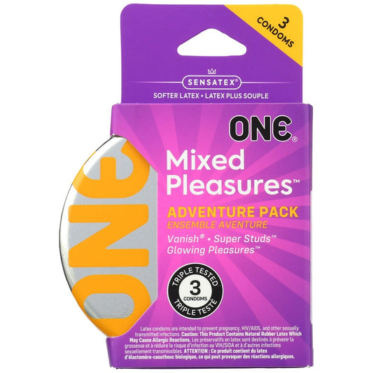 ONE Next Generation Mixed Pleasures Condoms - Box Of 3 Condoms Pasteur Pharmacy