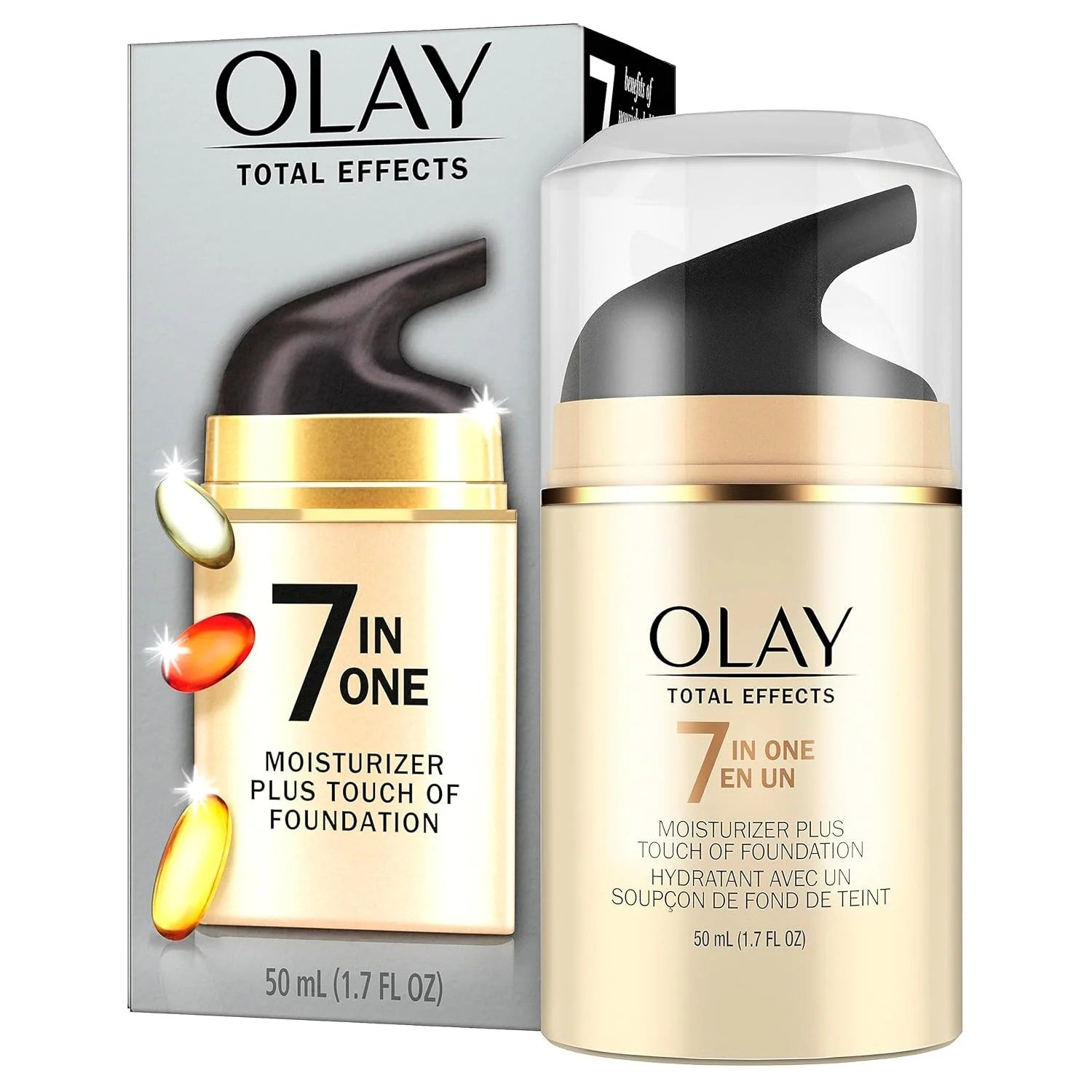 Olay Moisturizer Plus Touch Of Foundation, 7 In One 1.7 Fl Oz Lotion & Moisturizer Pasteur Pharmacy