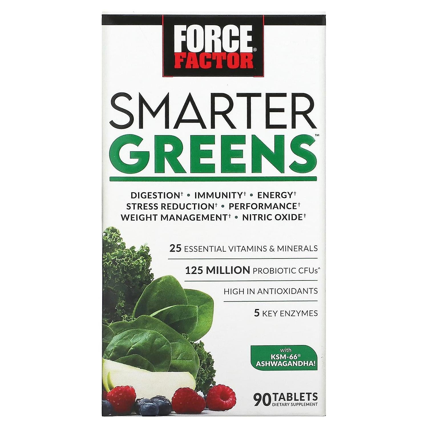 Force Factor Smarter Greens – Daily Superfood &amp; Vitality Formula (90 Tablets) Vitamins & Supplements Pasteur Pharmacy