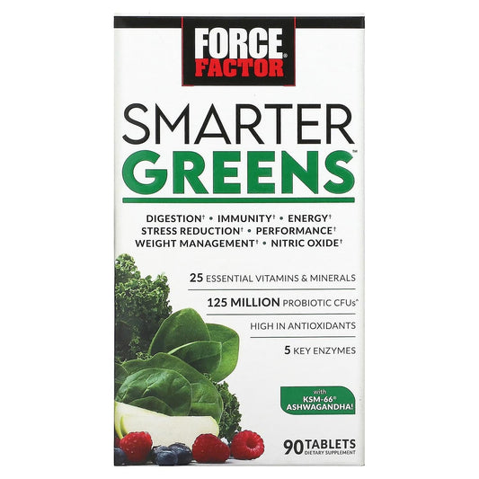 Force Factor Smarter Greens – Daily Superfood &amp; Vitality Formula (90 Tablets) Vitamins & Supplements Pasteur Pharmacy