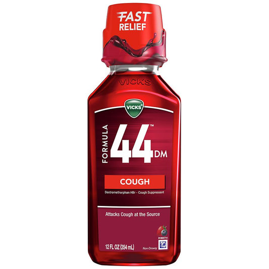 Vicks® Formula 44™ Non-Drowsy Cough Relief – Berry Flavor (6 fl oz) Personal Care Pasteur Pharmacy