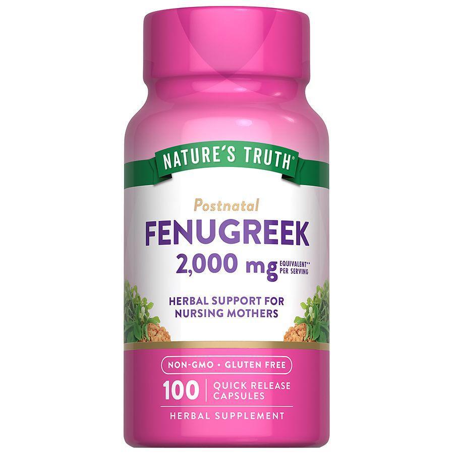 Nature's Truth Fenugreek 610 Mg Herbal Supplement - 100 Capsules Vitamins & Supplements Pasteur Pharmacy