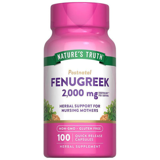 Nature's Truth Fenugreek 610 Mg Herbal Supplement - 100 Capsules Vitamins & Supplements Pasteur Pharmacy