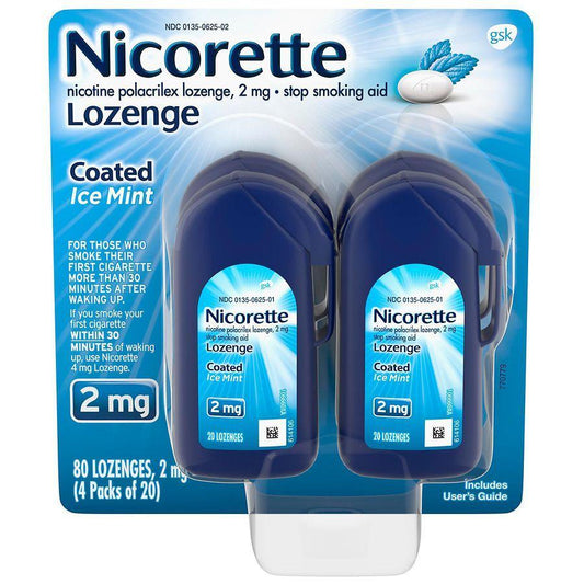 Nicorette Stop Smoking Aid, 2 Mg, Lozenge, Ice Mint Health & Beauty Pasteur Pharmacy
