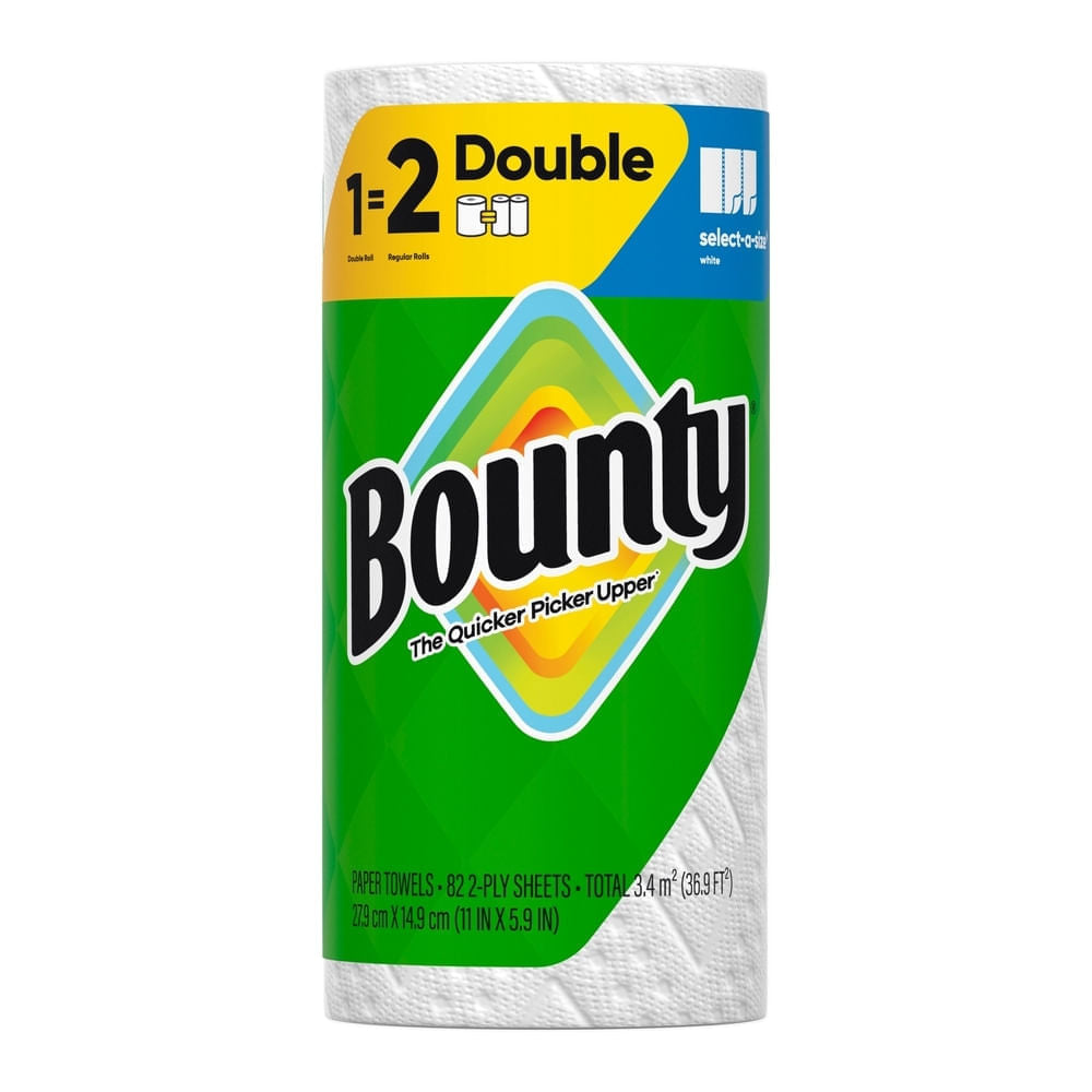 Essuie-tout Bounty Select-a-Size, 2 épaisseurs, blanc