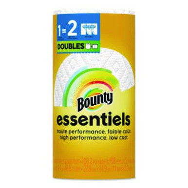 Bounty Essentials Select-A-Size Paper Towels, White, 1 Double Roll (Equal to 2 Regular Rolls) Paper Towels Pasteur Pharmacy