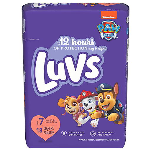 Pañales Luvs, Talla 7 (Más de 41 lbs)