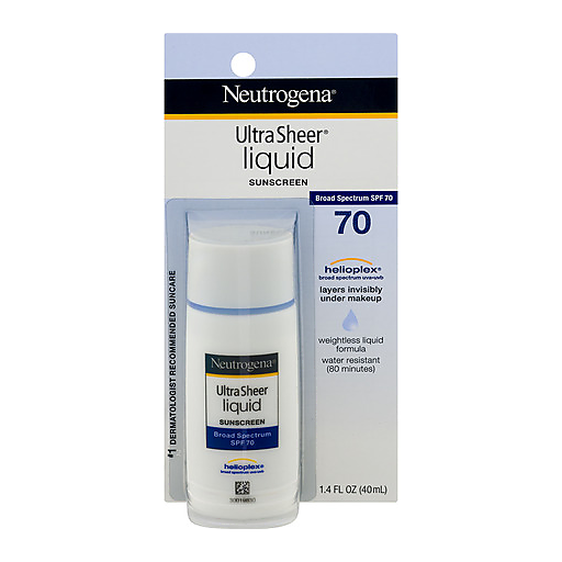 Neutrogena Ultra Sheer Liquid Daily Sunscreen Broad Spectrum - SPF 70 - 1.4 Fl Oz