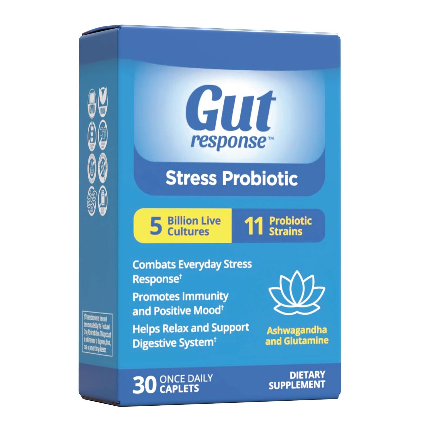 Gut Response Stress Probiotic Caplets Vitamins & Supplements Pasteur Pharmacy