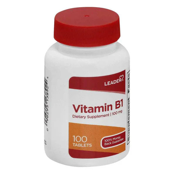 Leader® Vitamin B-1 100mg tablets 10 0ct Vitamins & Supplements Pasteur Pharmacy