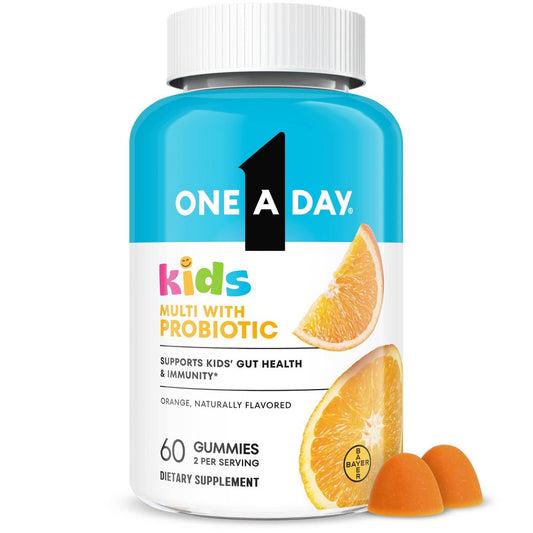One A Day Kids Multivitamin Probiotic For Gummies Orange Vitamins & Supplements Pasteur Pharmacy