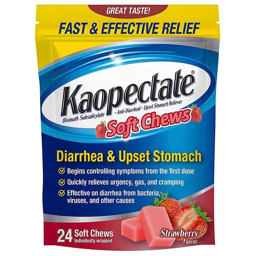 Kaopectate Diarrhea & Upset Stomach Soft Chews Strawberry Health & Beauty Pasteur Pharmacy