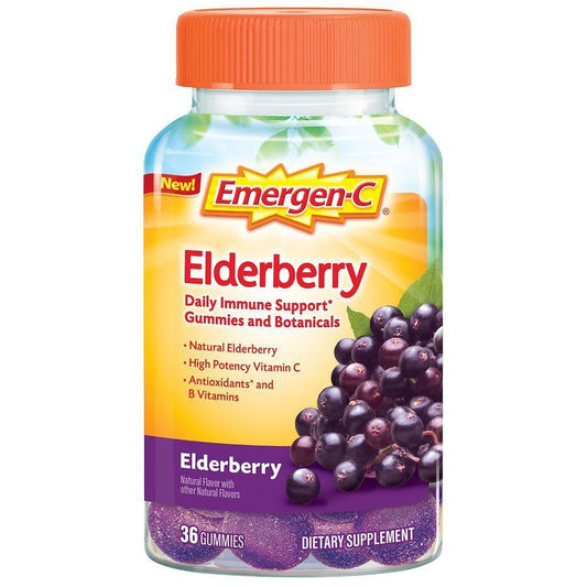 Emergen-C Elderberry Immune Support Gummies Vitamins & Supplements Pasteur Pharmacy