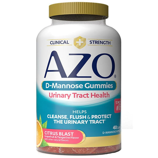 AZO D-Mannose Urinary Tract Health Gummies Citrus Blast Vitamins & Supplements Pasteur Pharmacy