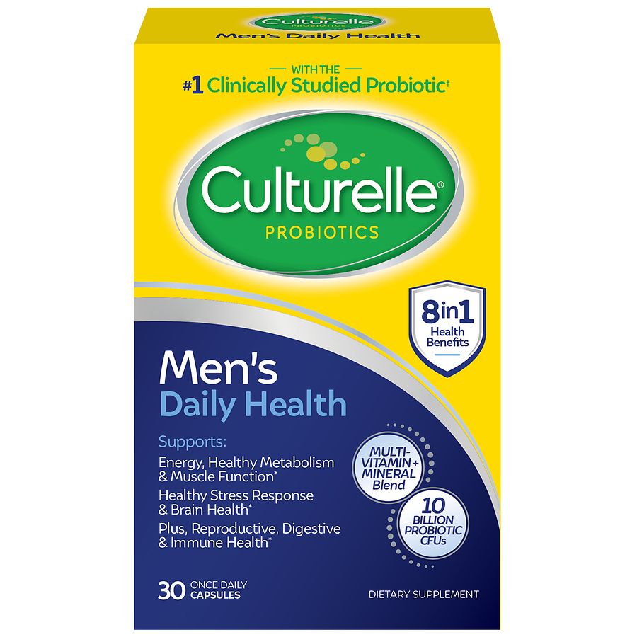 Culturelle Men's Daily Health Probiotic Capsules Vitamins & Supplements Pasteur Pharmacy