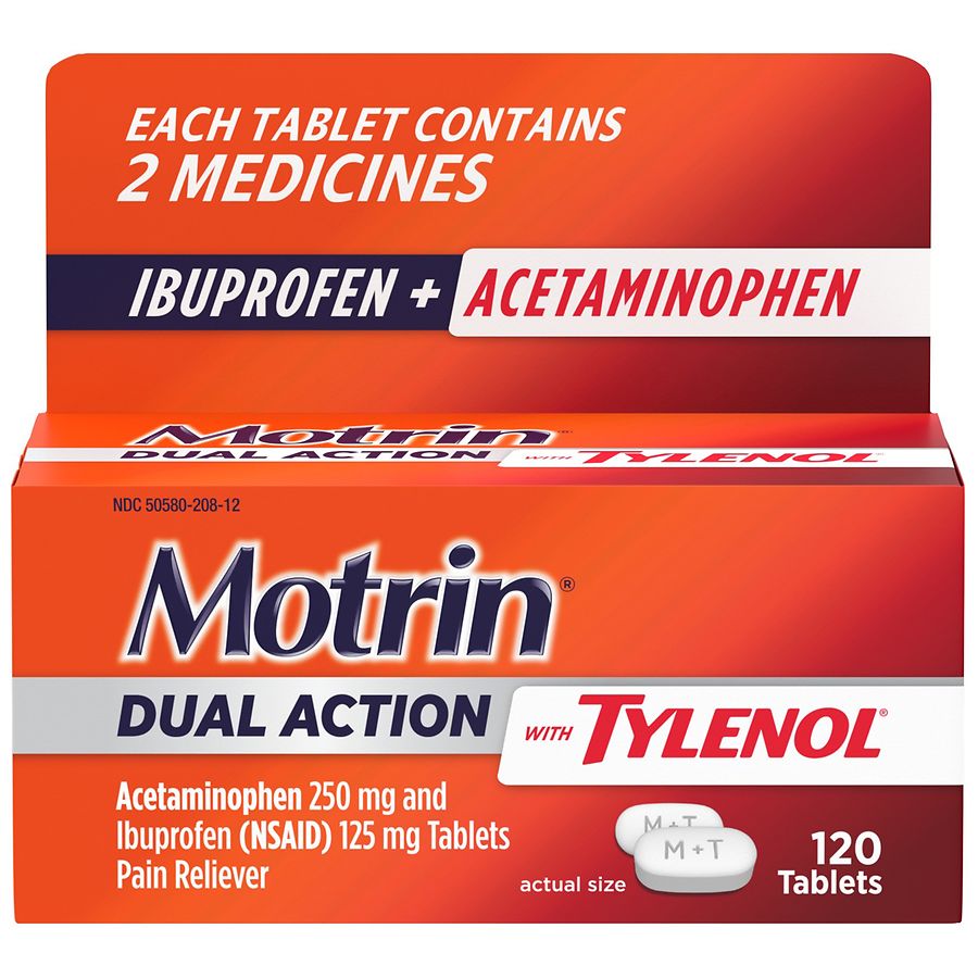 Motrin Dac W/Tylenol Tb 120 Cplt Action & Toy Figures Pasteur Pharmacy